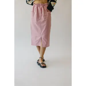 The Takoma Cargo Skirt in Pink
