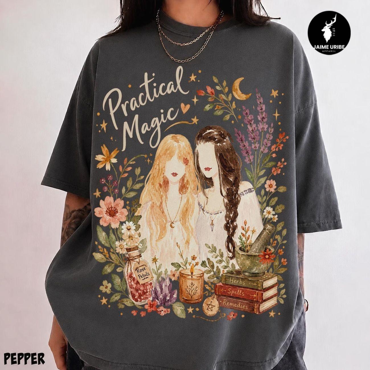 Comfort Colors Practical Magic Watercolor Shirt, Owens Sisters Tee, Sally Gillian Tshirt, Halloween Top For Women, Comfort Colors Shirt WSI