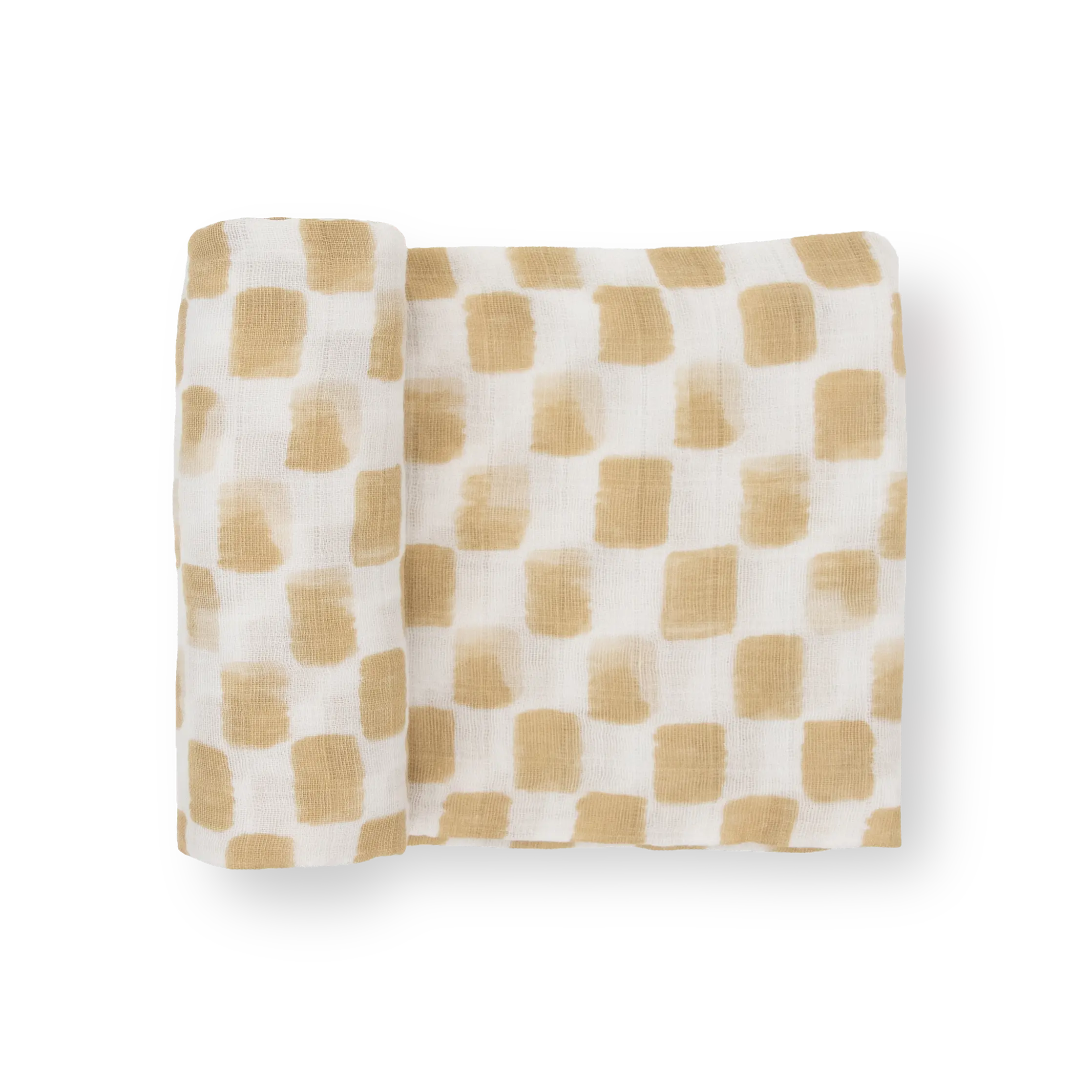 100% Cotton Muslin Swaddle Blanket - Adobe Checker, Cotton Bedding Cloth, Muslin Blankets