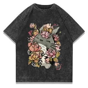 Vintage Totoro Sweatshirt, Floral Studio Ghibli Shirt