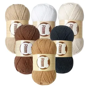 6pcs Multicolor Yarn Options, 100% Acrylic, 50g Per Ball, Ideal for Crochet Knitting Spring Summer Clothes Hats DIY Gifts Outdoor Travel Crafts