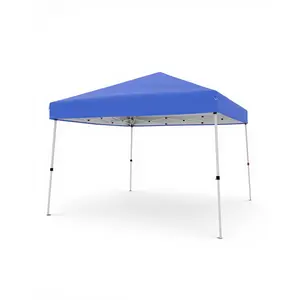 10x10 Pop Up Canopy Tent Slant Leg Outdoor Gazebo Shelter With Adjustable Height Instant Portable Shade Awning For Tailgate Beach Party Backyard Events Carrying Bag Included