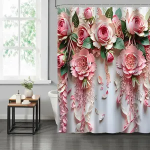 Floral Print Bathroom Décor, Home Goods, Bathroom Decor, Bathroom Shower Accessories