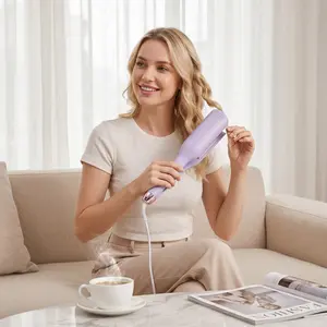 32mm Korean Crimping Hair Wand - Personal Care Appliance for Lazy Woolly Perms, Water Ripple Waves