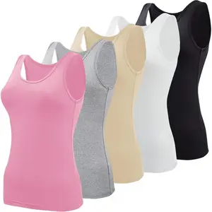 5 Pcs Basic Tank Tops for Women Undershirt Tank Top Sleeveless Under Shirts