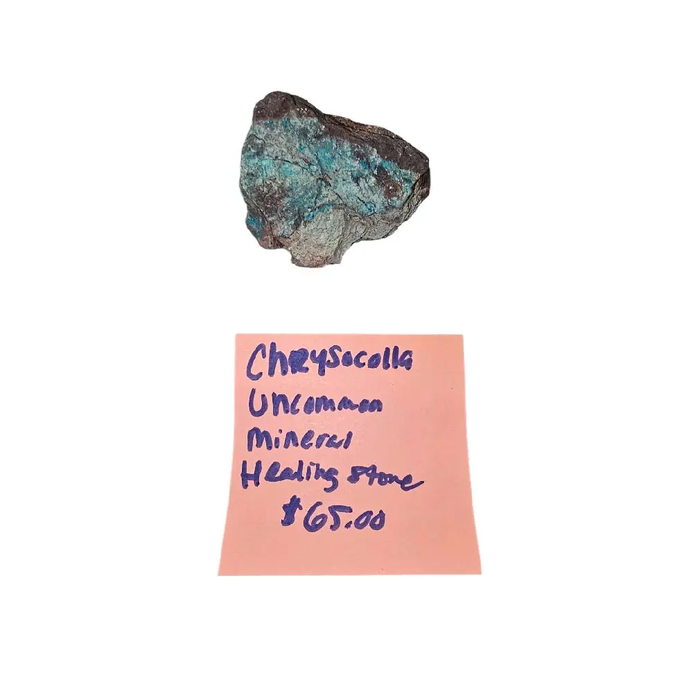 Uncommon Healing Stone Nevada Chrysocolla Mineral Healing Stone for Energy Healing and Meditation