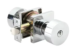 Emtek 5022.KLSUS15.MRWH Select Key in Lever , Dummy , Square Rosette , Key in L-Square Stem , White Marble Handle