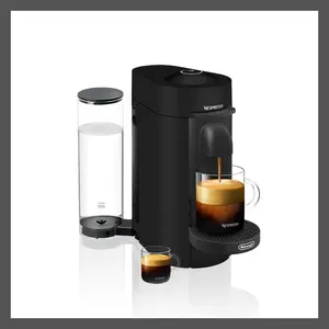 Nespresso 60 oz Coffee Maker Espresso Machine Black VertuoPlus DeLonghi