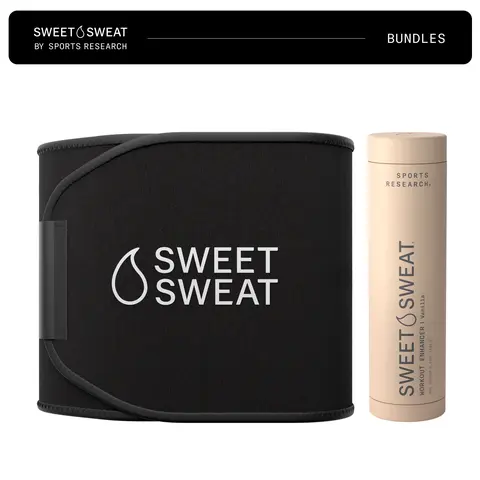 Sweet Sweat Gel Vanilla (6.4oz) + Xtra-Coverage Waist Trimmer Bundle