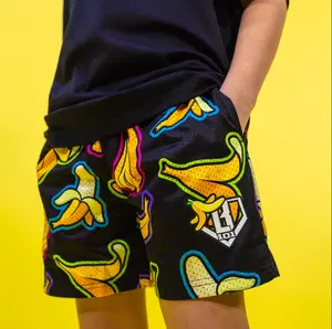 Baseball Lifestyle Ice Cream Shorts – Splatter Youth Shorts | Sporty Baseball Streetwear | Quick Dry Summer Mesh | Breathable Comfort Fit | Elastic Waistband | Gift for Kids & Teens Christmas season