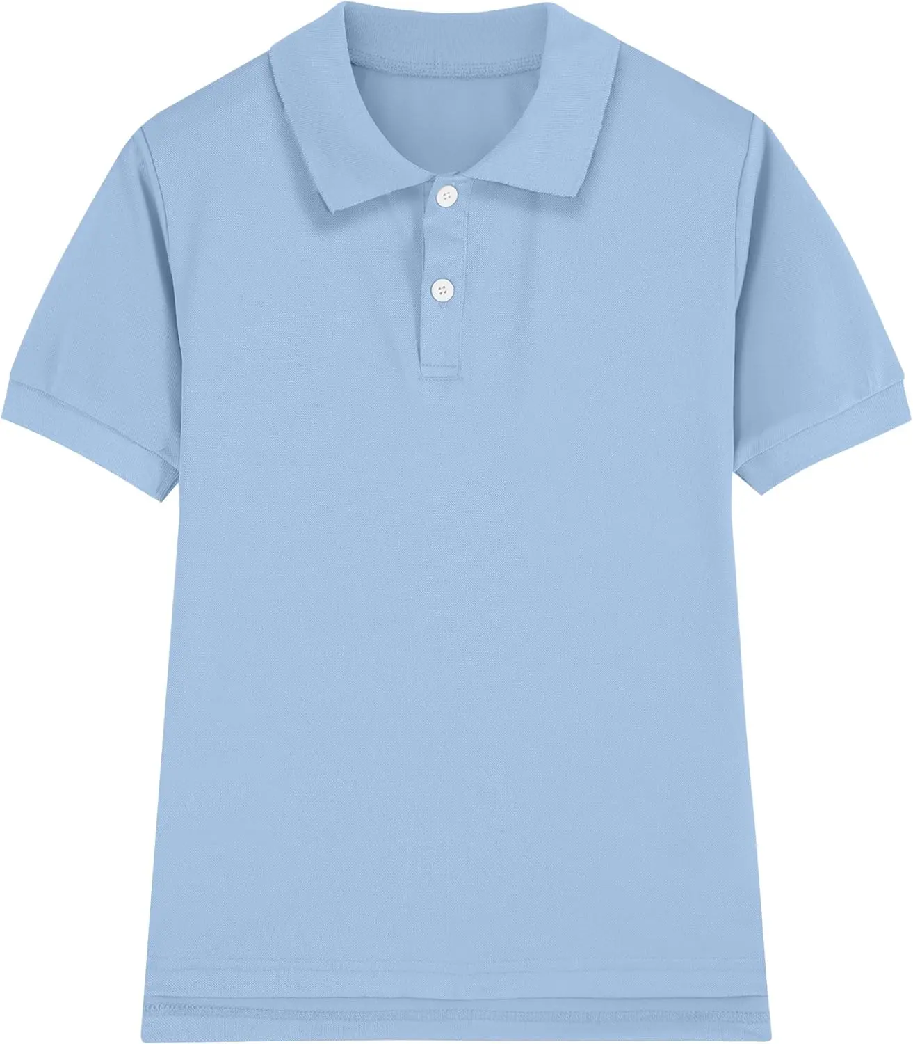 Boys' Short Sleeve Pique Polo Shirt - School Uniform Tops, Casual Boys' Shirts, Half Sleeves Collared Golf Tops (5-6 Years, 5-14 Years, Other), Button Placket