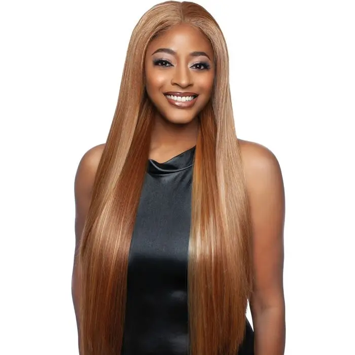 Mane Concept Brown Sugar SkinBond Lace Glueless HD 13x6 Lace Front Wig - BSSB209 - Human Hair Blend