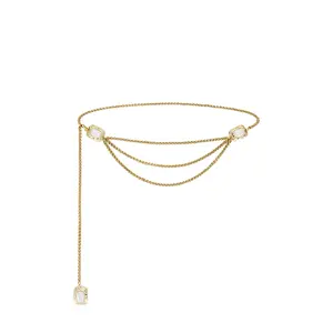 petit moments Giovana Belt in Pearl & Gold