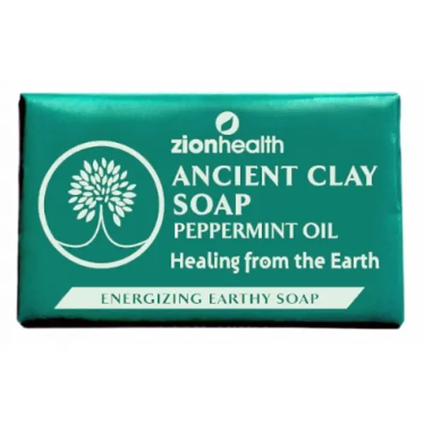 Zion Health Ancient Clay Natural Soap - Peppermint Oil 6 oz.