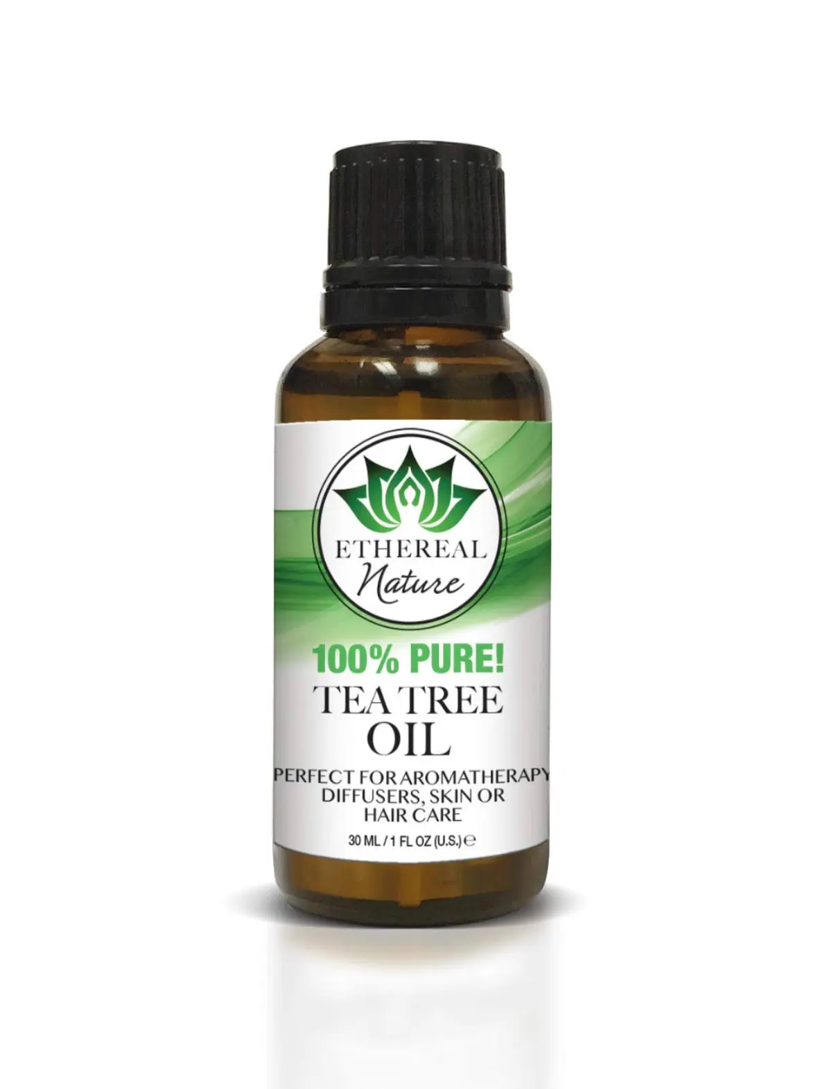Ethereal Nature 100% Pure Tea Tree Essential Oil, 1oz – For Health, Wellness, Aromatherapy Therapy, Scent & Aroma Uses