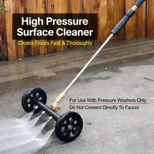 High Pressure Washer Undercarriage Cleaner Multi-Nozzle Floor Scrubber Attachment for Car Wash Sidewalk & Road Cleaning Efficient & Thorough