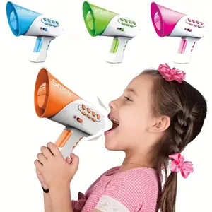Kids' Voice-Changing Prank Toy, Mini Multi-Sound Speaker, Fun Amplifier with Various Sound Effects. Perfect Holiday, Christmas, and Birthday Party Gift. Ideal for Scene Parties, Birthday Gatherings, Yard Activities, Requires 3 Batteries(Not Included).