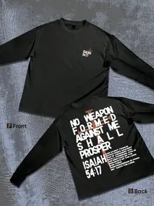 Men's Loose Fit Jesus Graphic Print T-Shirt, Casual Street Style Long Sleeve Top, All Seasons Wearable, Unisex Fashion Tee, Streetwear, Clothes