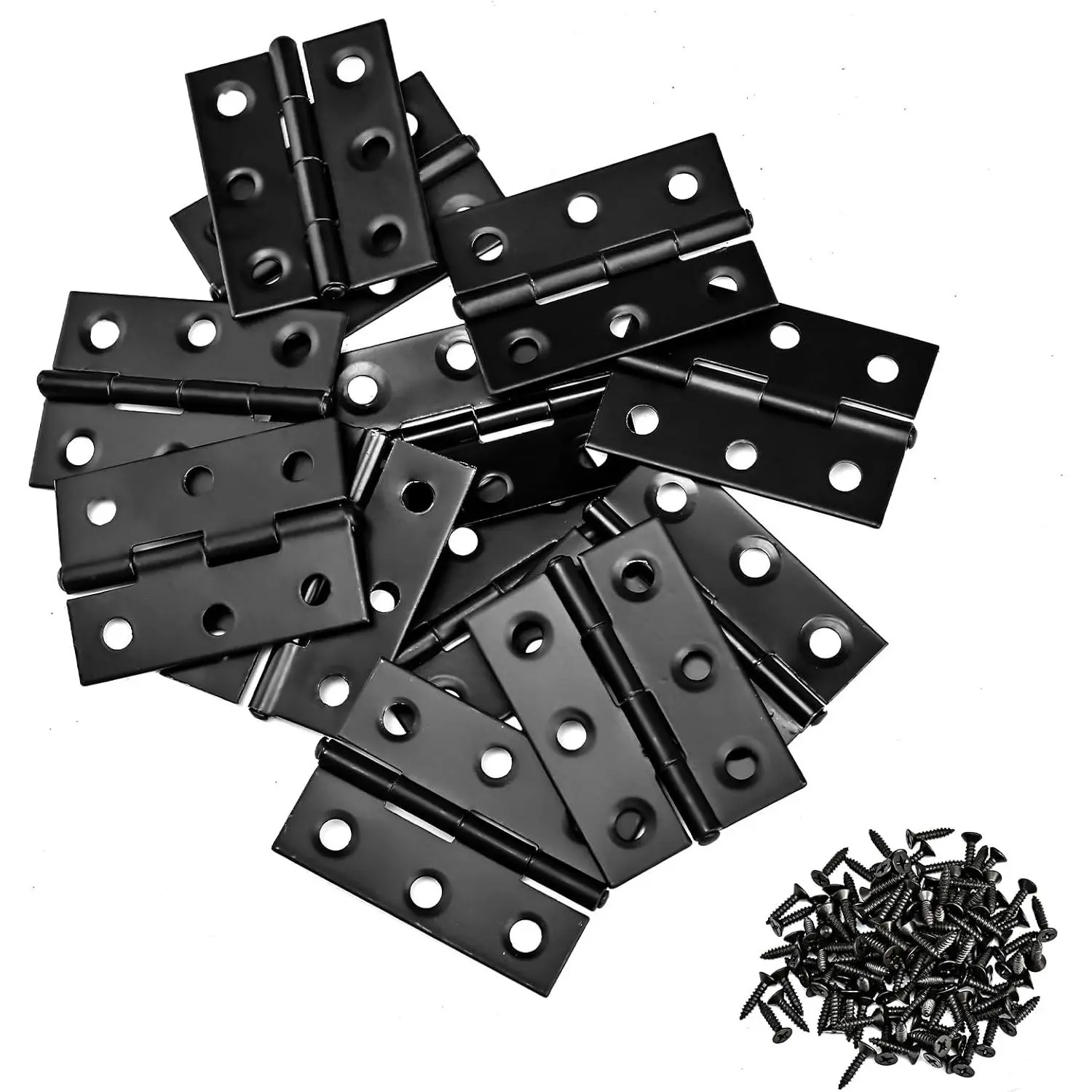 2-Inch Rust Resistant Stainless Steel Folding Hinges - Door Hardware with 108 Screws for Wood Doors, Wooden Boxes, High-Quality Supplies with Durability, Corrosion Resistance, Easy Install Design, Rust Resistant Hinges