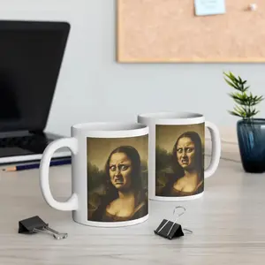 Funny Mona Lisa Grimace Mug, Perfect Fit, Full Color Selection, Pick Your Favorite, Simple Style