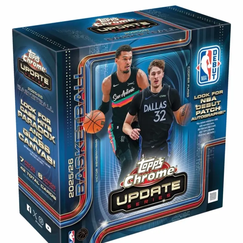 2025-26 Topps Chrome Update Series Basketball Mega Box