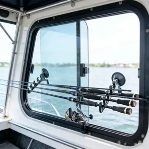 6pcs/8pcs Universal Car Fishing Pole Storage, Strong Suction Cup Fishing Rod Holder for Vehicle