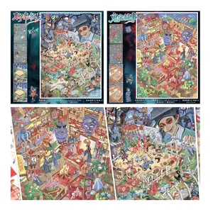 Two Pack Set Sticker Book 3D Chinese Horror Miniature Scene DIY Craft Kit - Free Tweezers Sale | Spooky Gothic Series: Ghost Scholar & Haunted Manor Themes | Aesthetic Scrapbooking Journaling Stickers, Fast Shipping US Warehouse