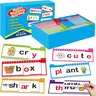 Torlam 40 Phonics Word Family Build & Read-Rhyme Flip Book Set with Phonics Flash Cards, Vocabulary Flash Cards, Kids Toys for Preschoolers, Enhances Reading Fluency, Classroom Activities, Engaging Exercises (Parents’ Tool)