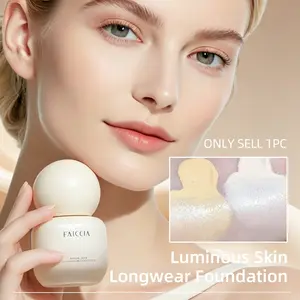 High Coverage Hydrating Liquid Foundation, Lightweight and Smooth, Suitable for All Skin Types, Natural Glow, No Cast