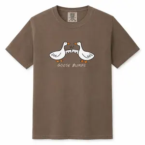 Comfort Colors Goose Bumps TShirt, Silly Goose T-shirt, Funny Goose Outfit, Goose Lover Tee, Goose Couple Clothing, Sarcastic Goose Gifts - Printfamily