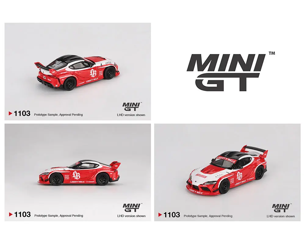 Mini GT 1:64 LB★WORKS Toyota GR Supra – Red/White