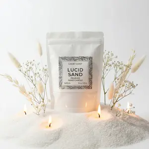 Refillable Scented Pearled Sand Candle Wax Pearls | 8oz Lucid Sand - DIY Candle Making Kit