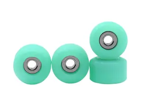 Apex New Street Wheels - 71D Urethane - Ultraspin Bearings - "UV Neon Teak Teal"