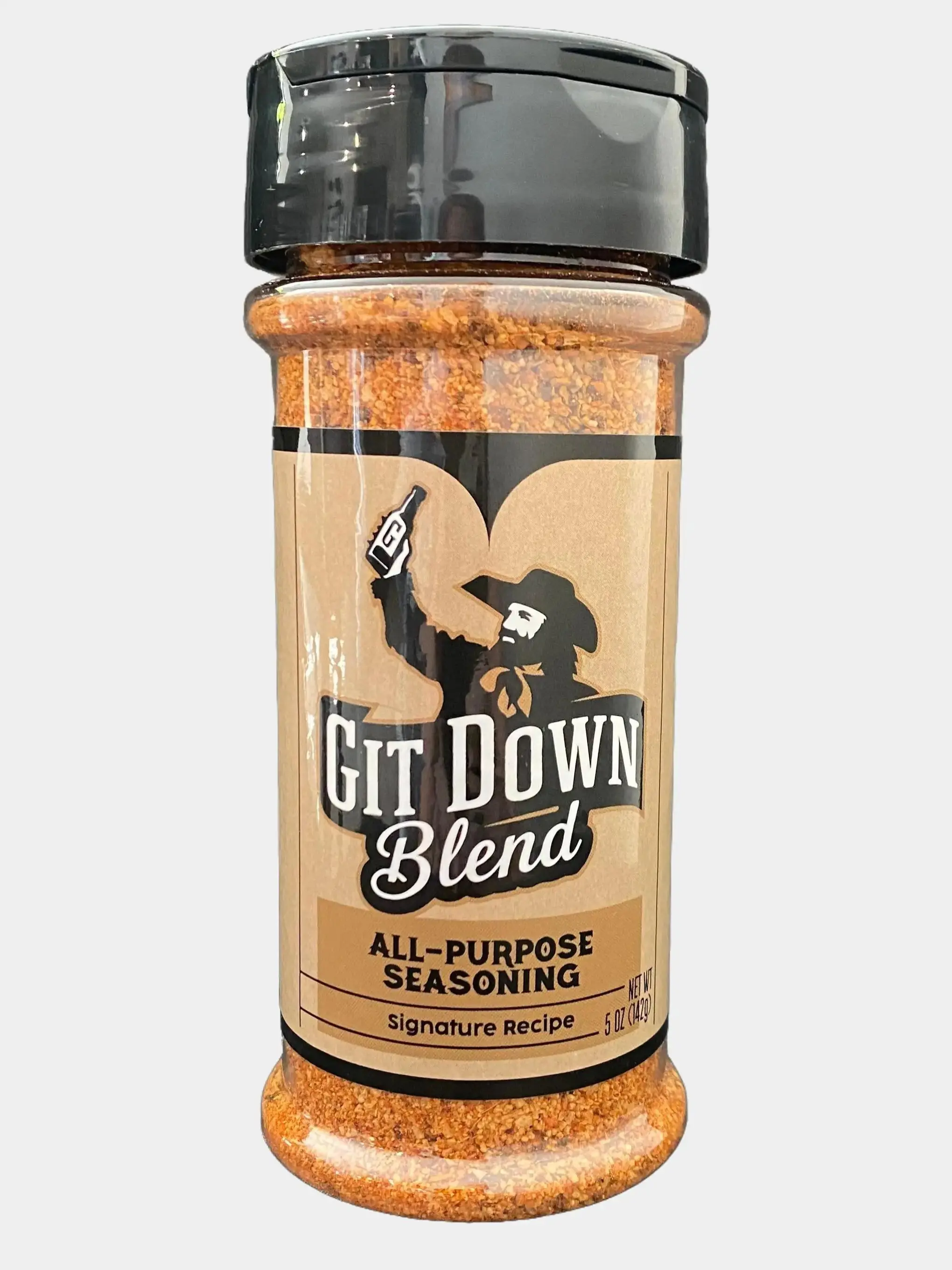 Git Down Blend: All-Purpose Seasoning - Signature Recipe, 5 oz Black Bottle All-Natural Spice Blend, Bold Flavor, Great on Everything