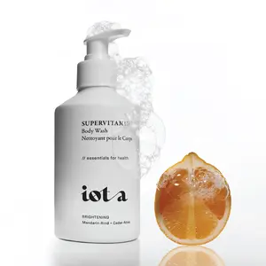 iota Supervitamin Body Wash+ Brightening, a Glow-Boosting Body Cleanser with Niacinamide and Italian Mandarins (10 fl oz)