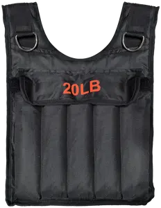 French Fitness Adjustable Weighted Vest, 20 lbs (New)