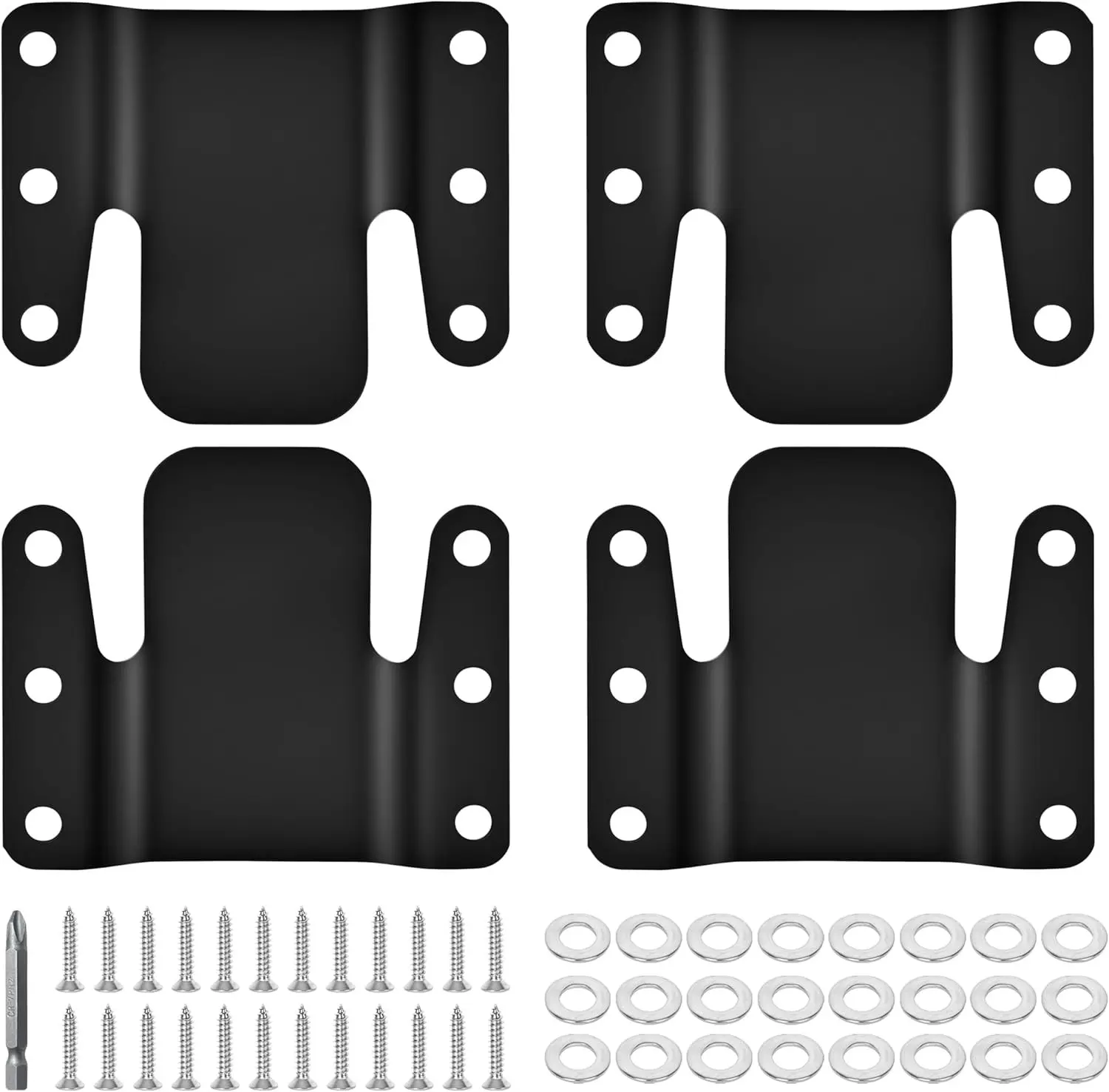 4 Pcs Universal Sectional Sofa Interlocking, Sectional Couch Connectors,Sofa Connector Bracket