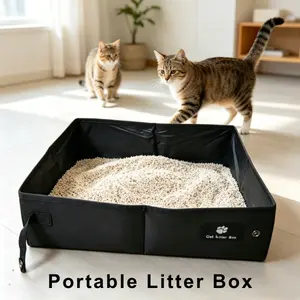 Portable Cat Litter Box  Go Out  Cat Toilet Foldable Car Use / Travel Outdoor / Portable Outing  Anti-dirty Easy Clean