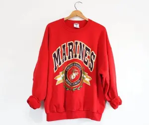 Men's Vintage 90s USMC United States Marine Corps Sweatshirt, Marine Corps SHirt, Marine Corps Hoodie, USMC Shirt, Marine Corps Fan SHirt