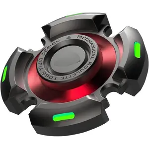 001 ZC Fidget Spinners for Adults and Kids, Stress Anxiety ADHD Relief Figets Toy, Metal Finger Hand Spinner Toys with Luminous Light, Fidget Spinner Need Absorb Light Then Release in Dark