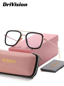 1 Piece DriVision Unisex Frog Frame Full Frame Plano Glasses Classic Modern Preppy Style Plano Glasses