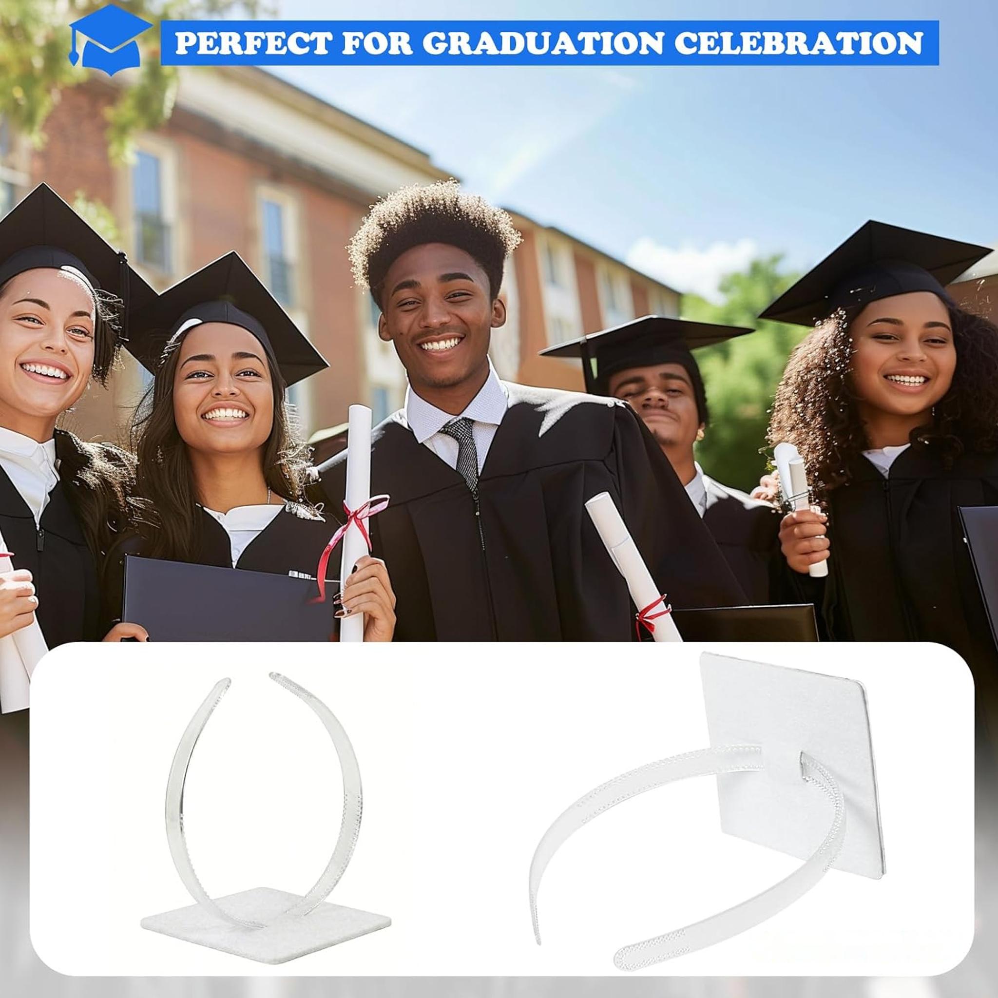 Graduation Cap Headband, Firm Anti-fall Hair Band for Graduation Cap, Graduation Gifts Hat Accessories