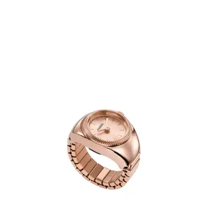 Fossil Women's Watch Ring Two-Hand, Rose Gold-Tone Stainless Steel Watch