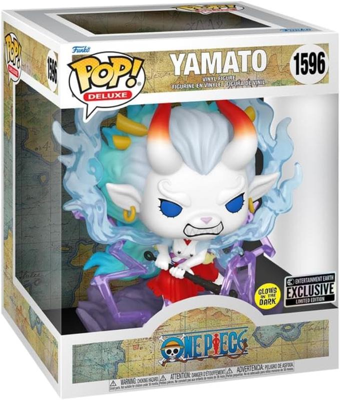 Funko Pop! ONE Piece: Yamato 6-inch Glow in The Dark #1596 [Exclusive] Vinyl Figure Unique Funko Pop Vinyl Figure