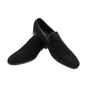 Men's Real Suede Slip On Loafers Dress Shoes Formal Or Casual Wear Modern AZARMAN