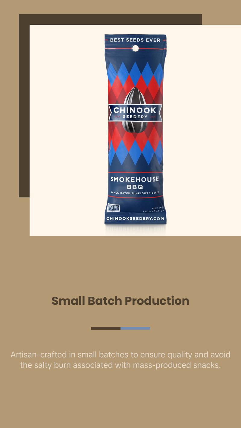 CHINOOK Variety Pack Sunflower Seeds 36-pack (1.5oz bags) – Keto Snacks, Gluten-Free, Non-GMO, Low Sodium, High Protein, Great Snack