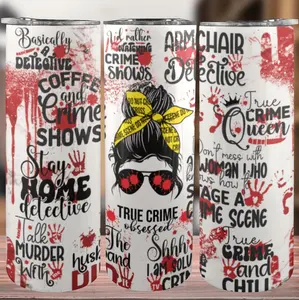 Stainless Steel Insulated Tumbler With Lid Ideal For True Crime Fans Unique Gift For Home And Outdoor Use