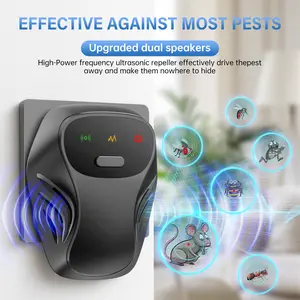 Upgraded Ultrasonic Pest Repeller – Dual Speakers, Safe for Humans & Pets (5 Pack)