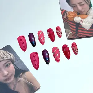RosePop | IVE-Inspired Press-On Nails (Basic Almond)