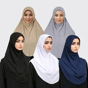 1pc Classic Solid Color Polyester Hijab Scarf - Breathable, Non-Stretch, Yarn-Dyed, Machine Washable - Comfortable Crystal Linen Headscarf for Going Out, Hair Scarf